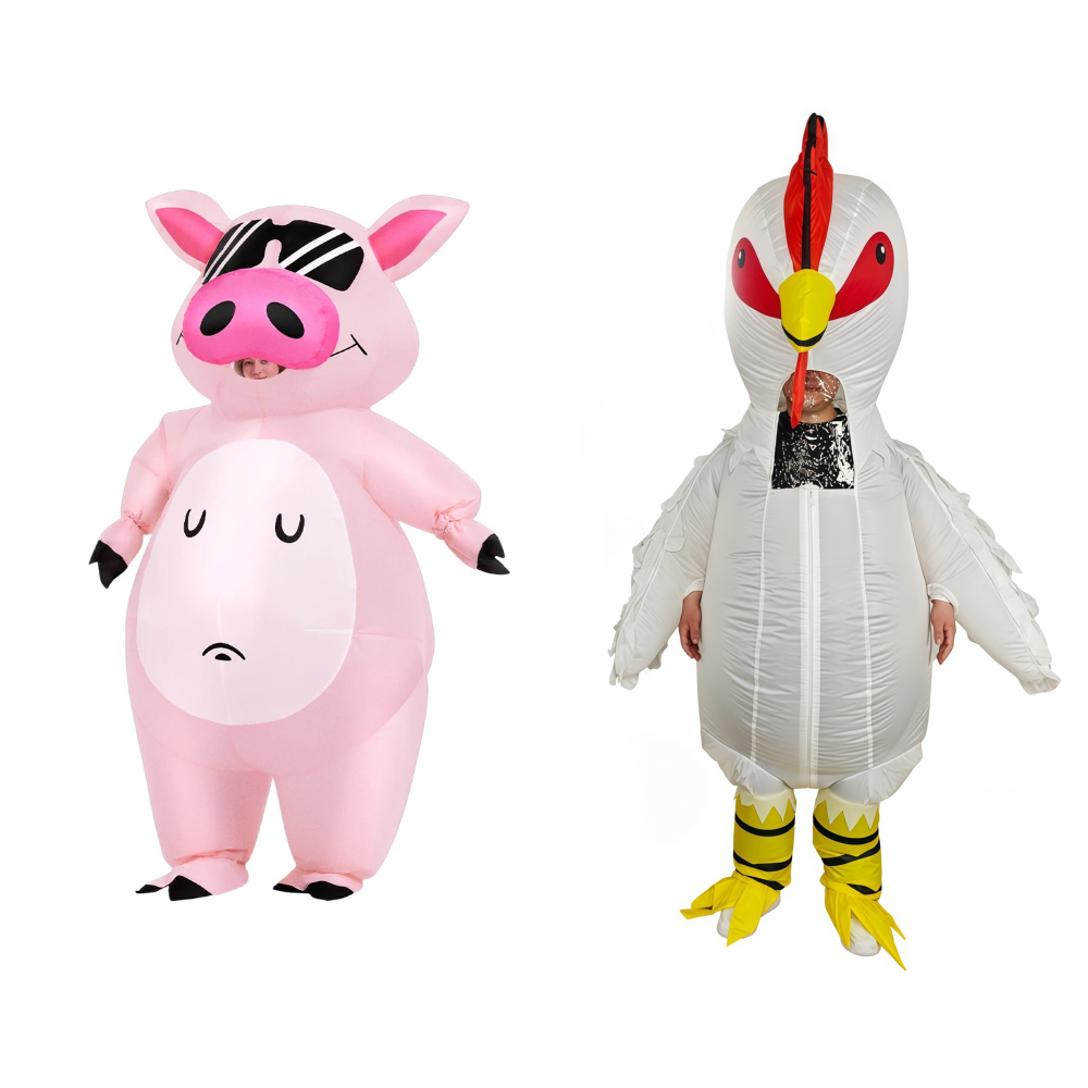 Cocktail Shaker Set - Cartoon Animal Piglet Inflatable Costume Anime