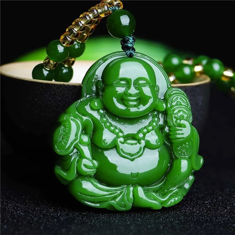 Chinese Green Jade Maitreya Bu - Cocktail Shaker Set 评论和价格