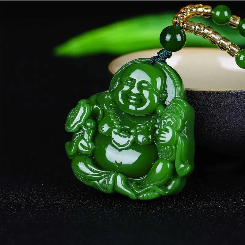 Chinese Green Jade Maitreya Bu - Cocktail Shaker Set 评论和价格