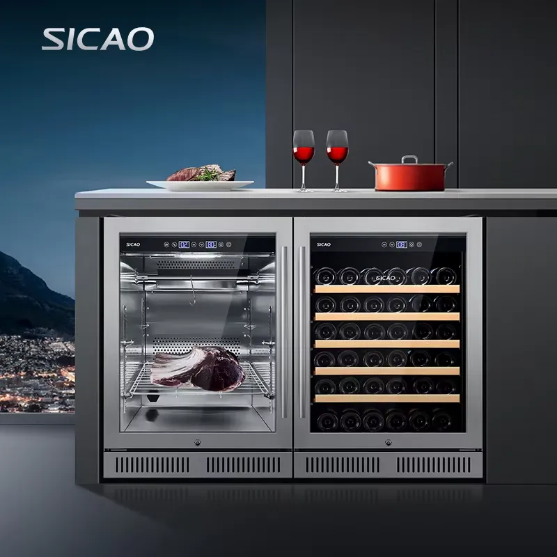 Under Counter Dry Age Fridge W - Wine Beer Dual Zone 评论和价格