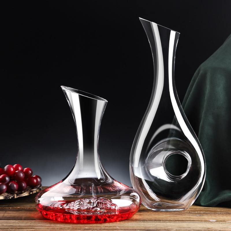 Crystal Glass Wine Decanter Lu - Wine Aerator Pour 评论和价格